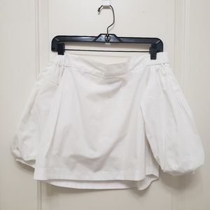 Topshop Off the Shoulder Volume Sleeve